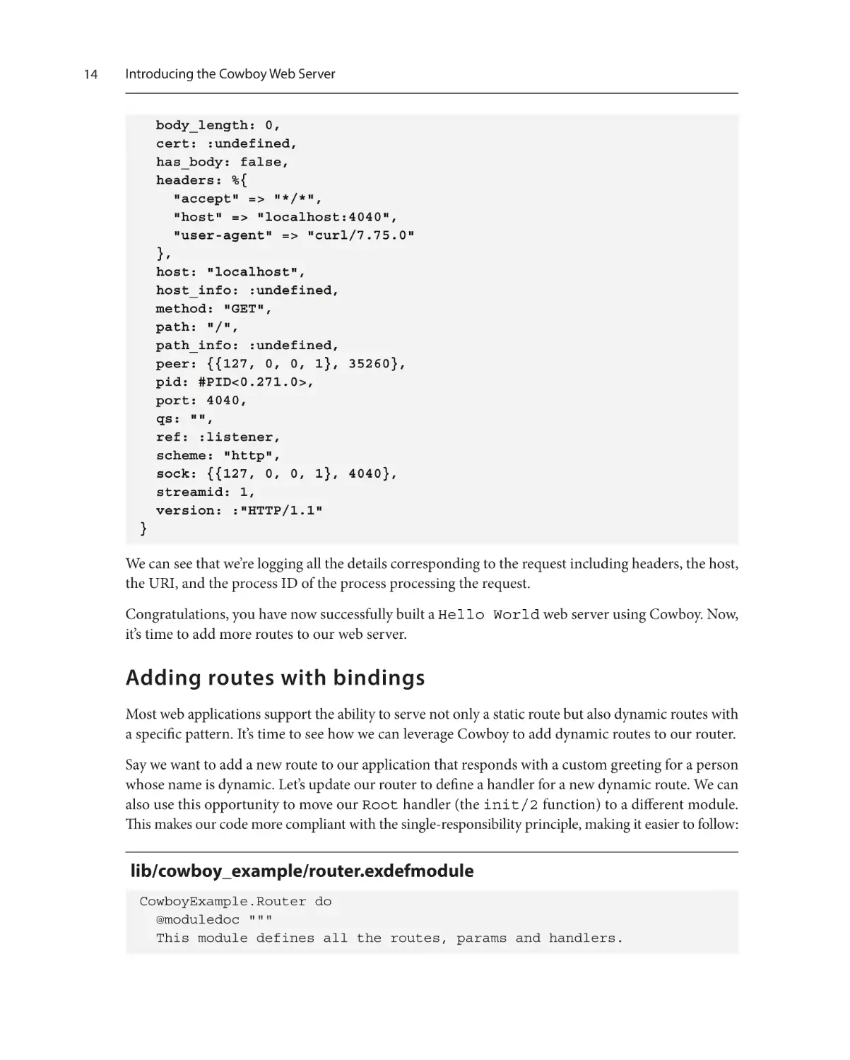 Adding routes with bindings