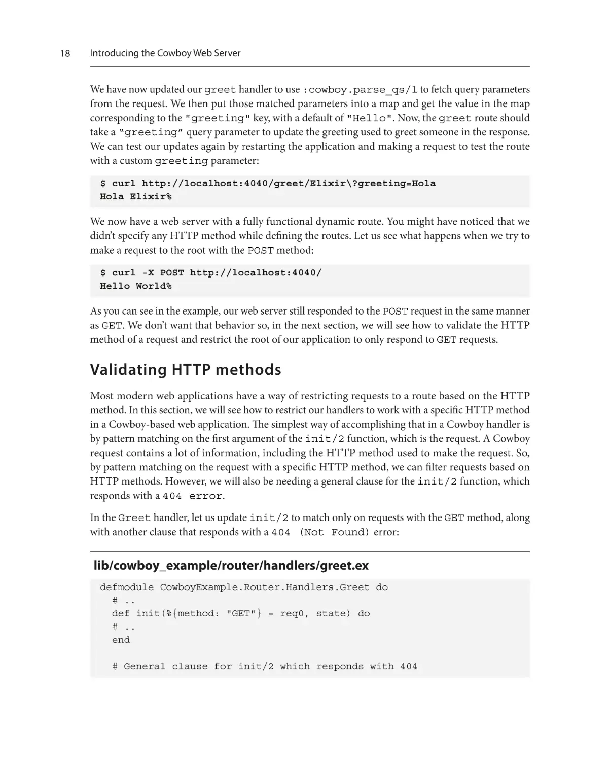 Validating HTTP methods