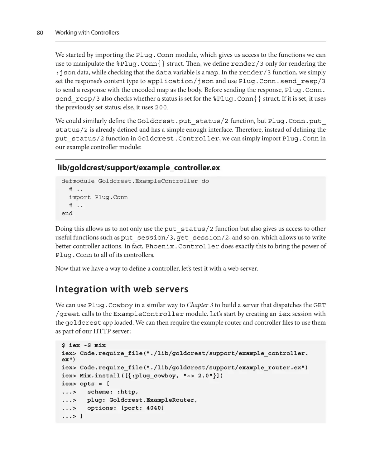 Integration with web servers