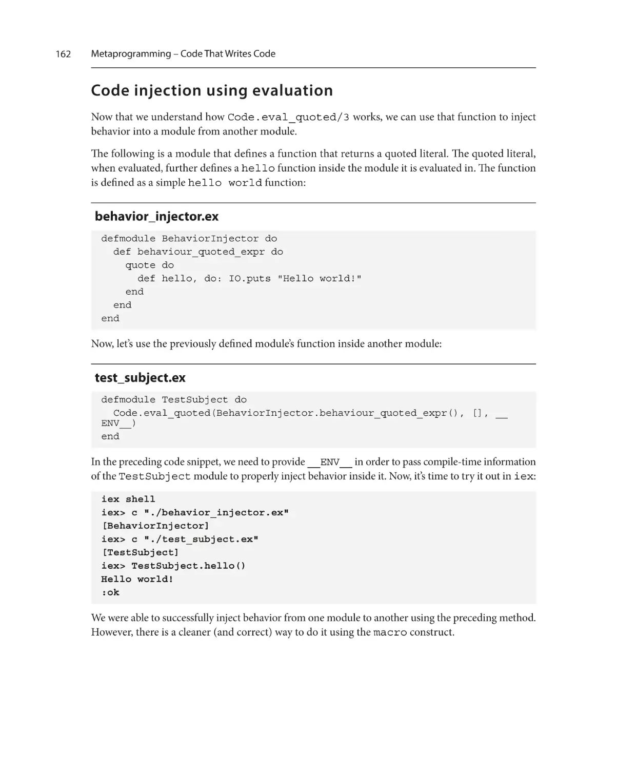 Code injection using evaluation