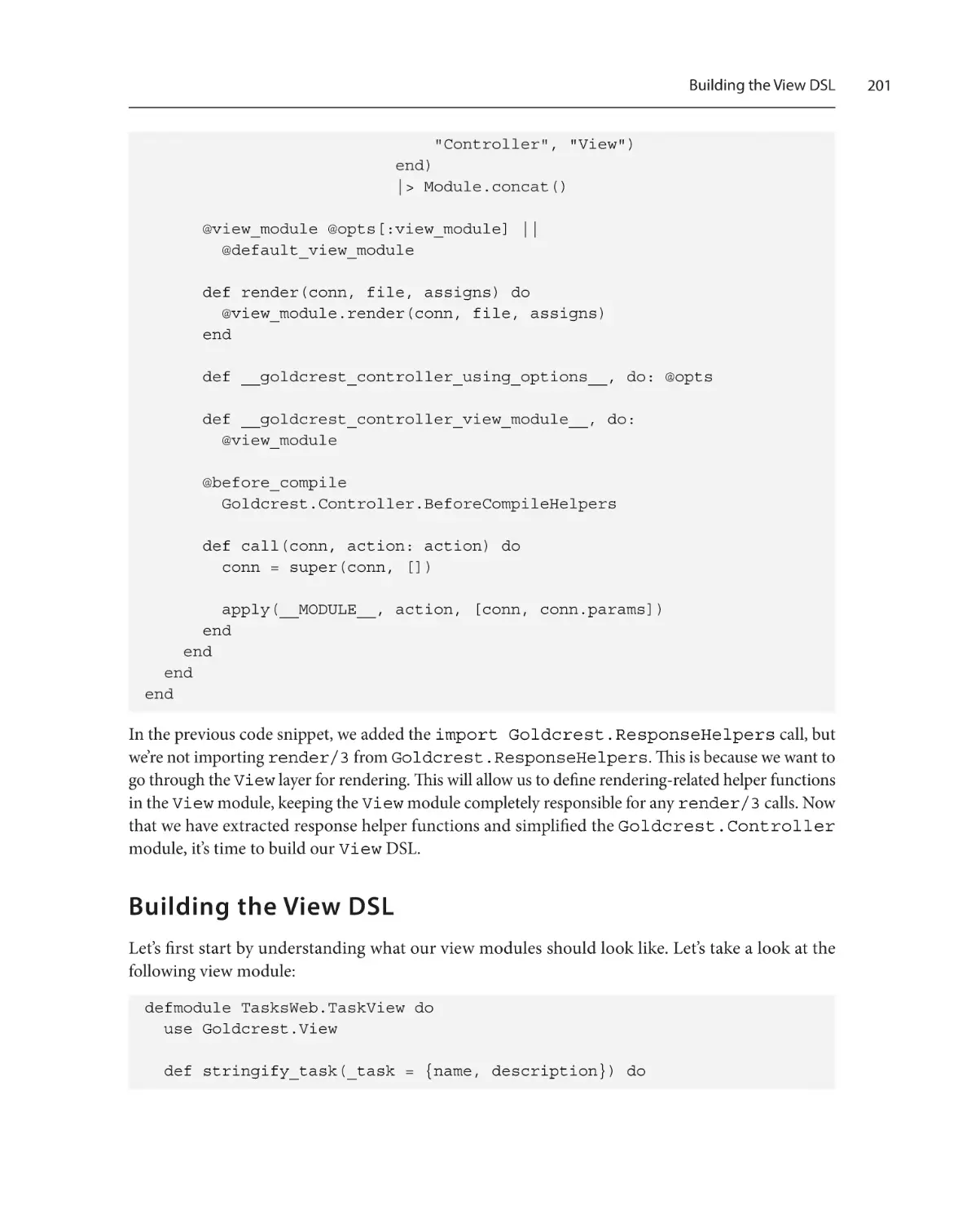 Building the View DSL