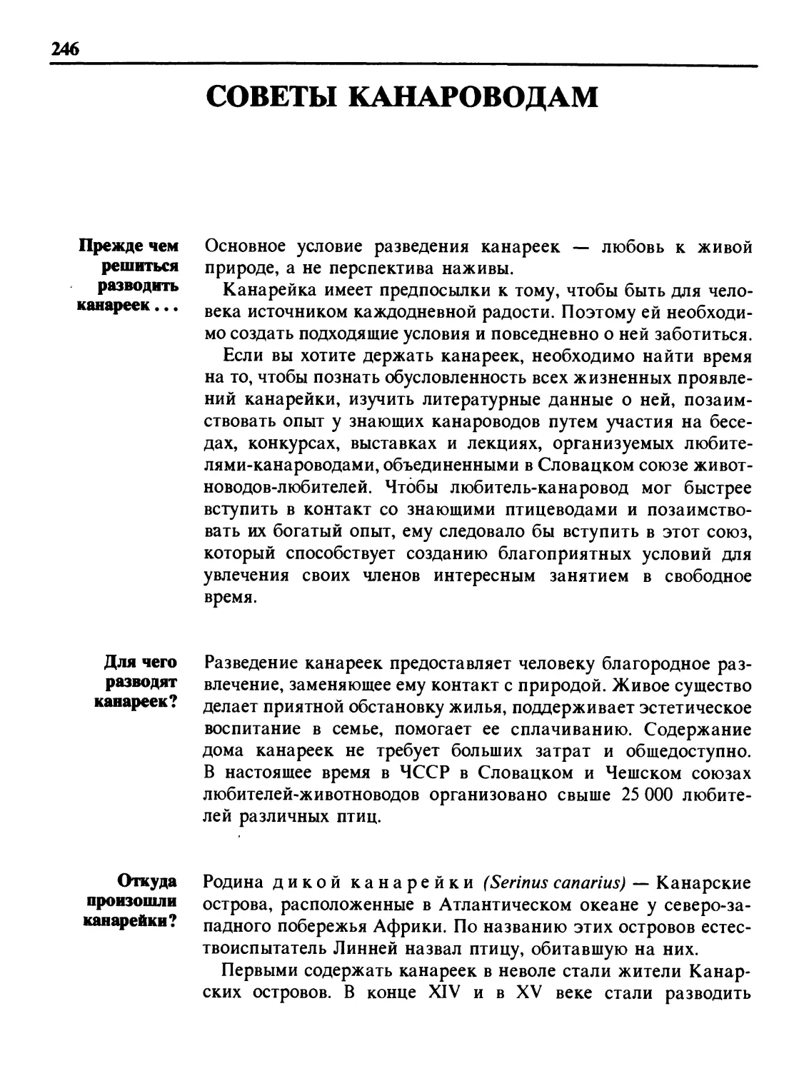 Советы канароводам
Для чего разводят канареек?
Откуда произошли канарейки?