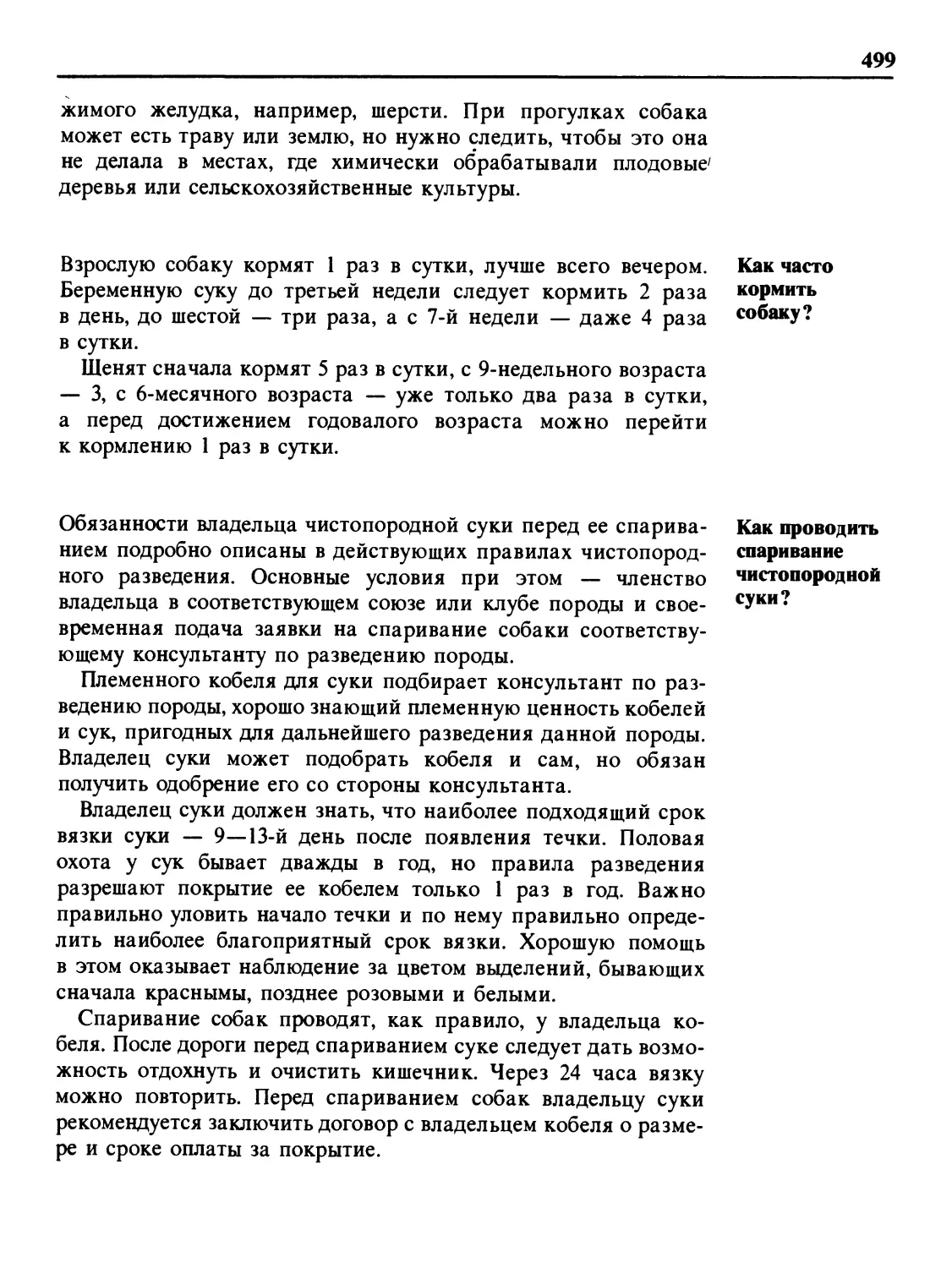 Как часто кормить собаку?
Как проводить спаривание чистопородной суки?