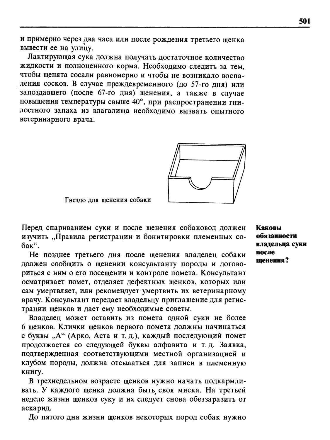 Каковы обязанности владельца суки после щенения?