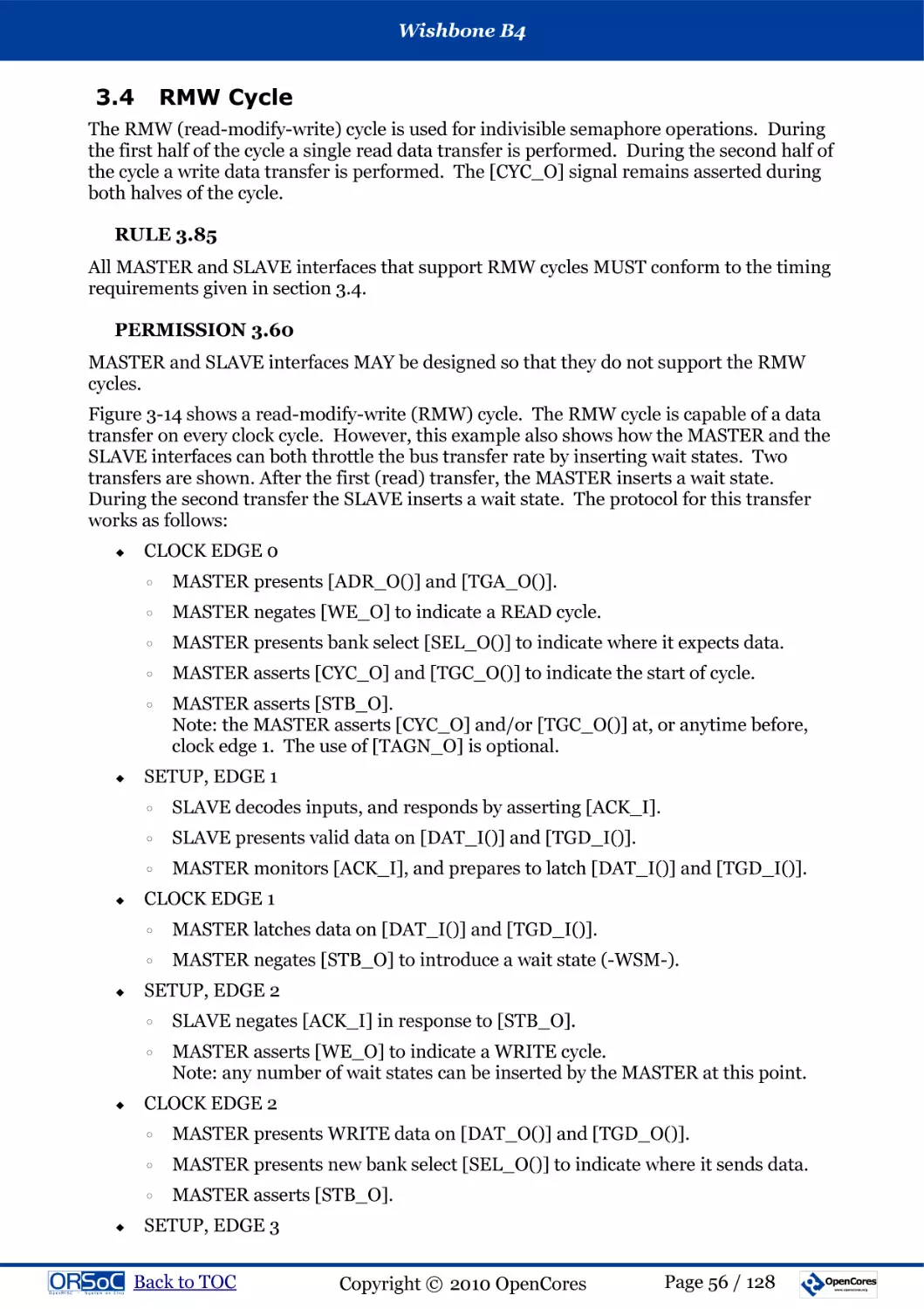 3.4  RMW Cycle
RULE 3.85
PERMISSION 3.60