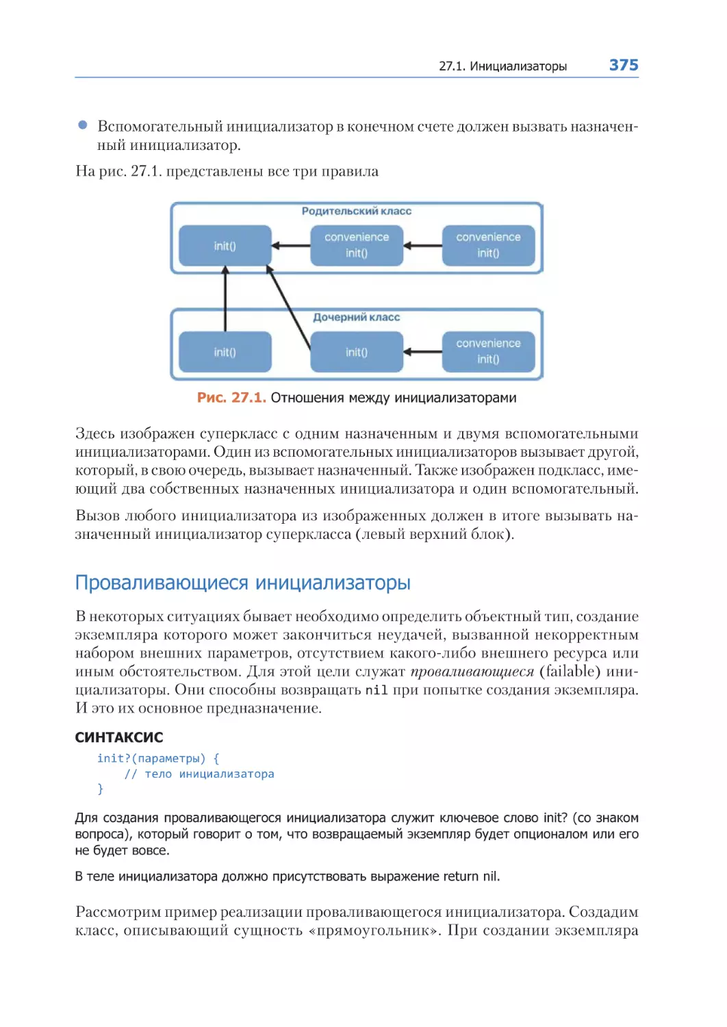 Проваливающиеся инициализаторы