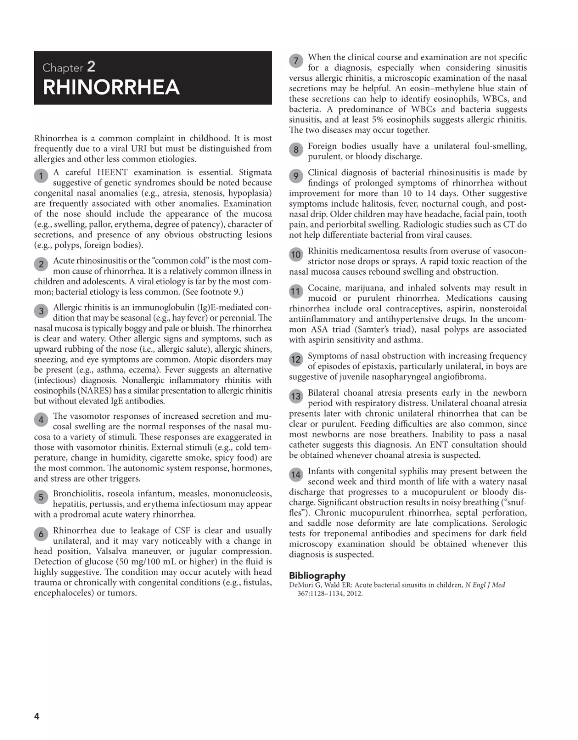 2 Rhinorrhea
Bibliography