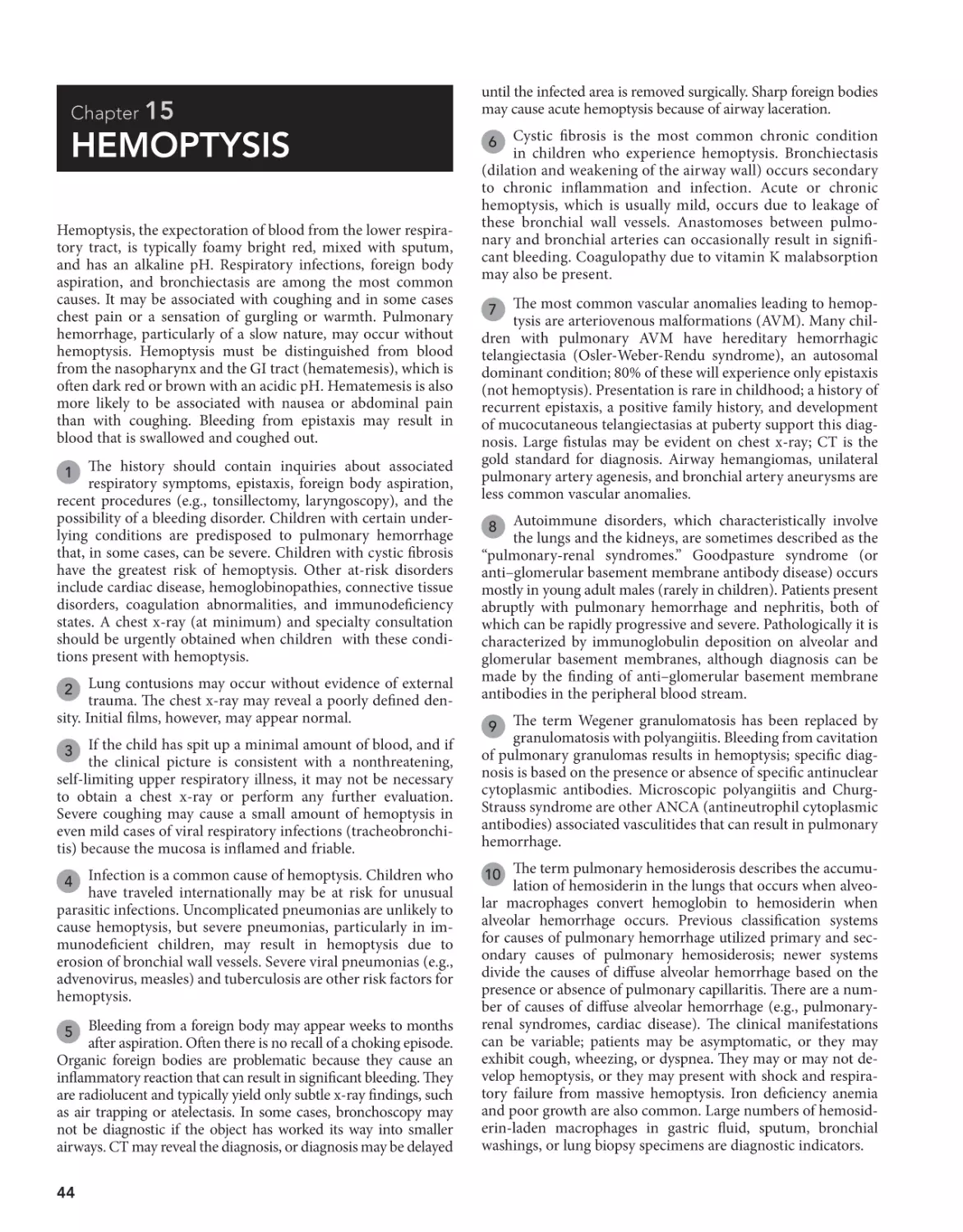 15 Hemoptysis