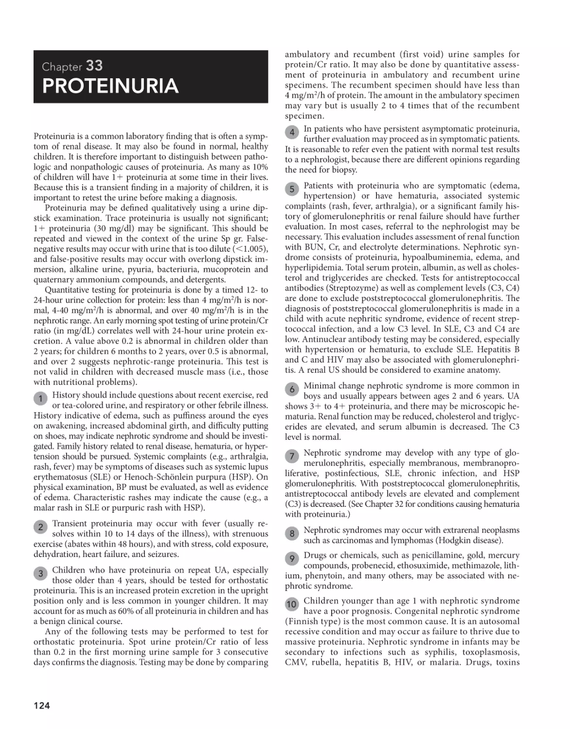 33 Proteinuria