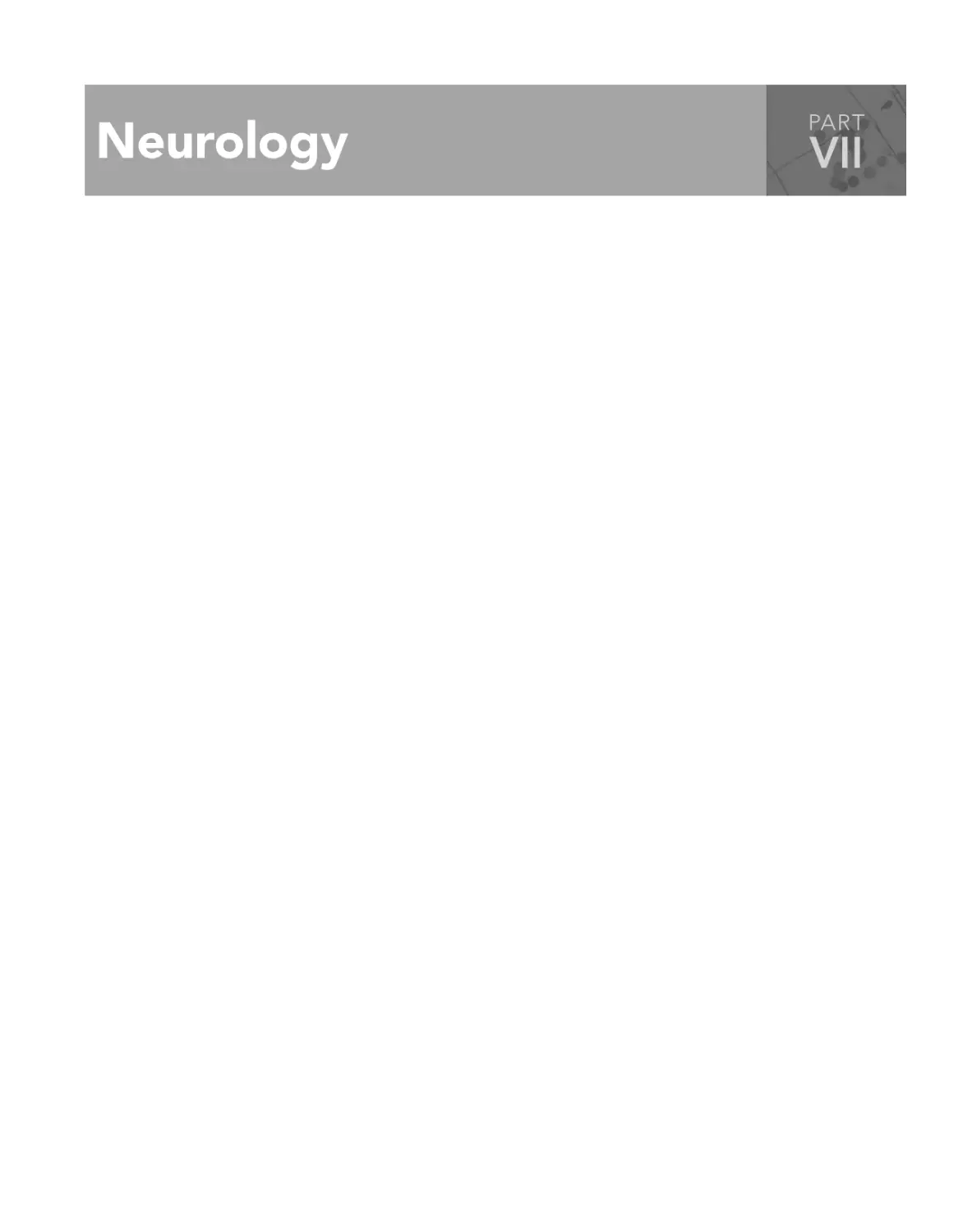 VII Neurology