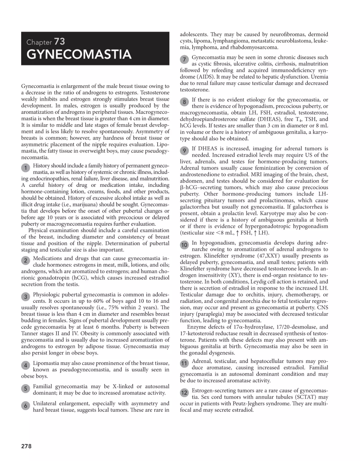 73 Gynecomastia