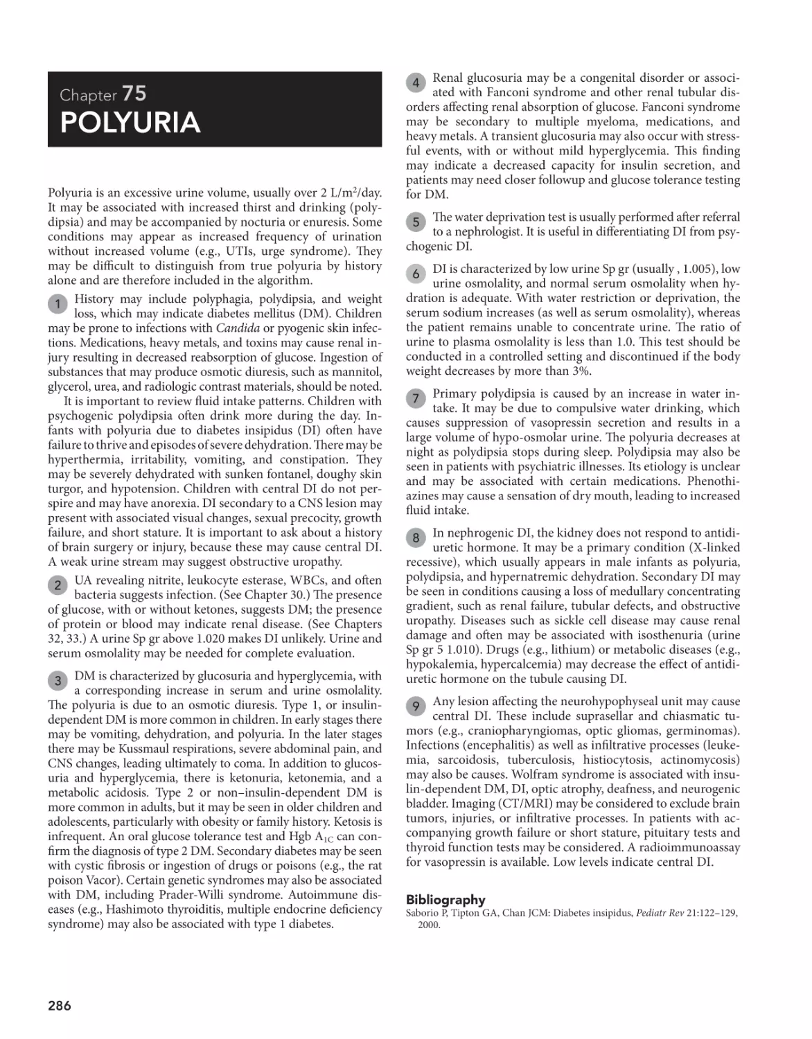 75 Polyuria
Bibliography