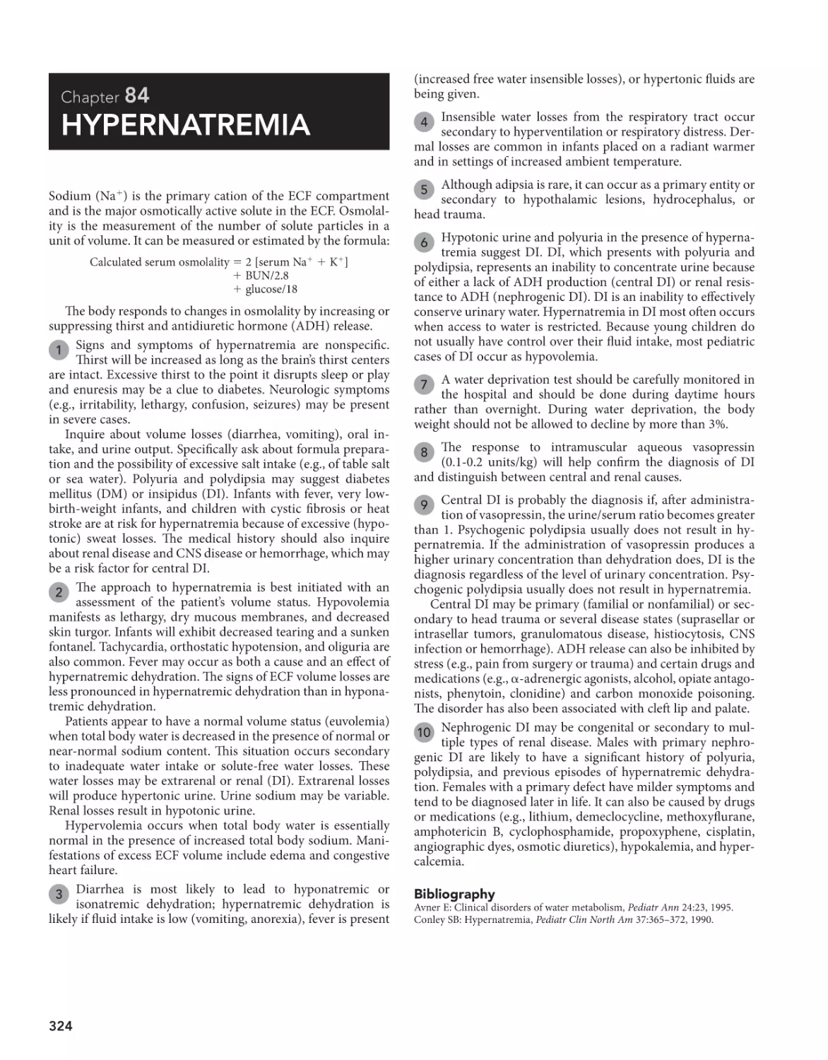 84 Hypernatremia
Bibliography