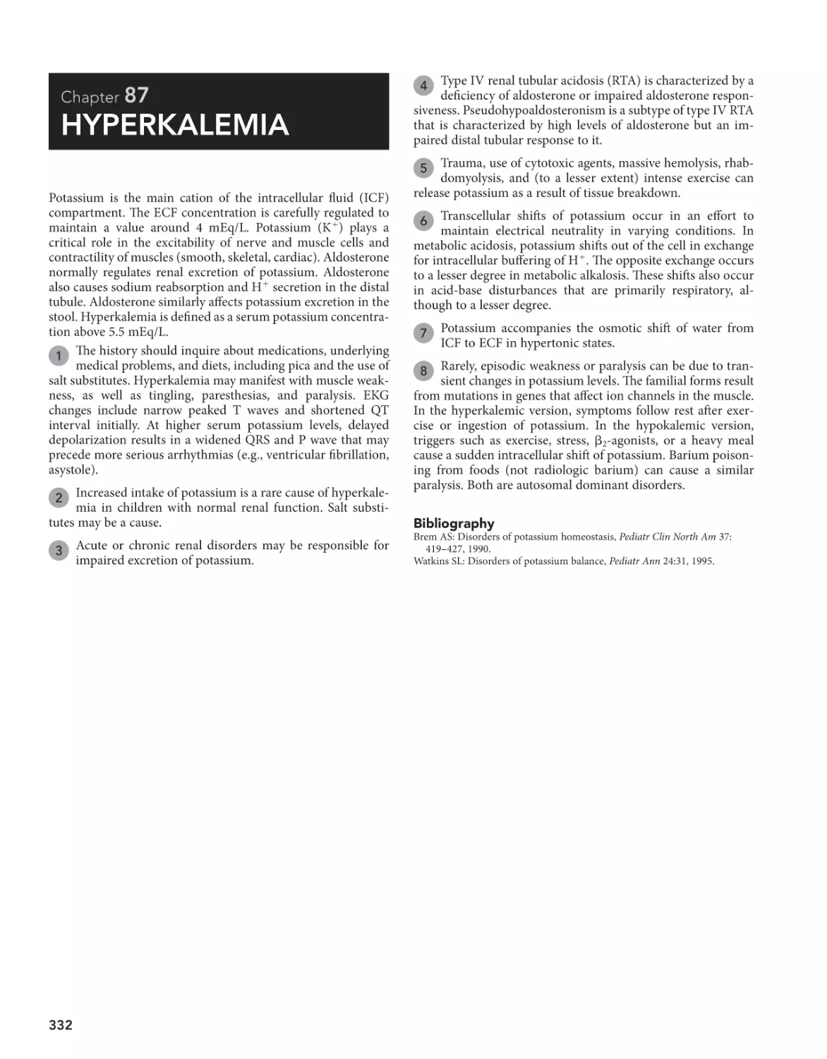 87 Hyperkalemia
Bibliography