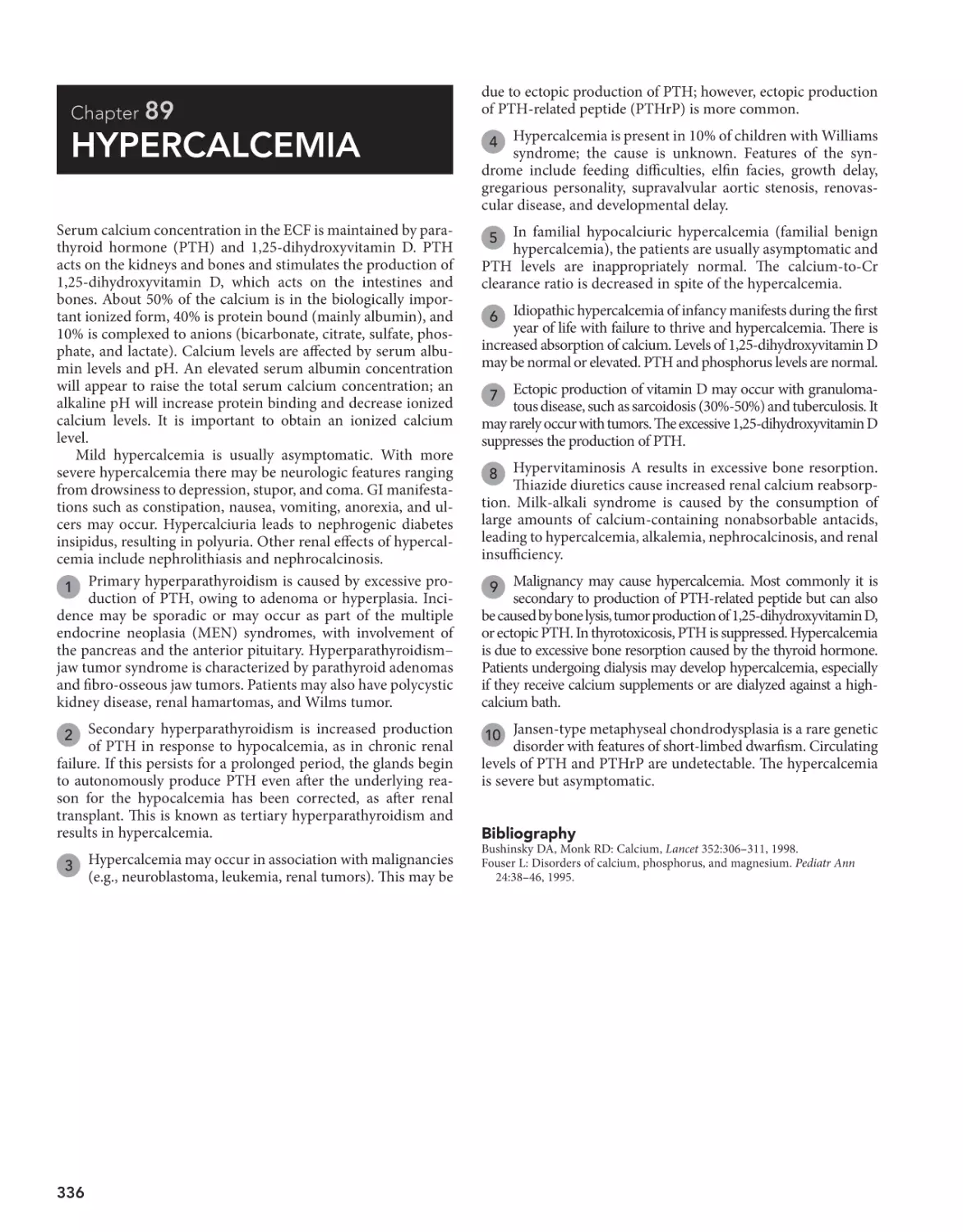 89 Hypercalcemia
Bibliography