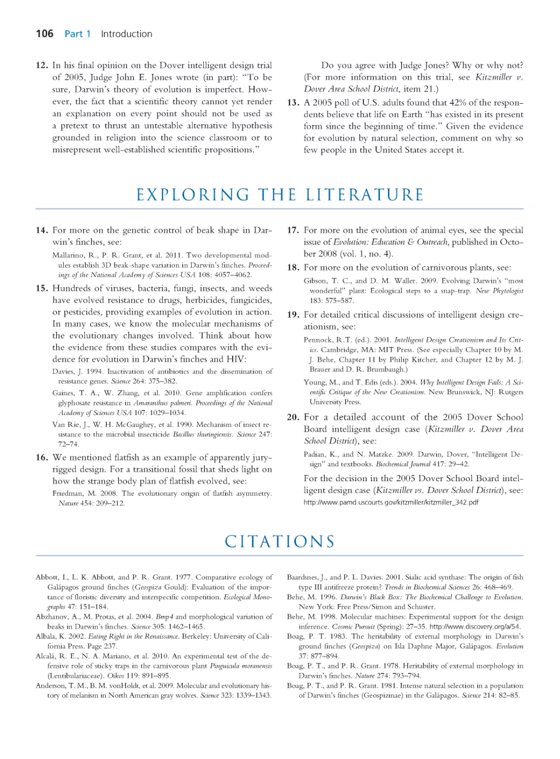 Exploring the Literature
Citations