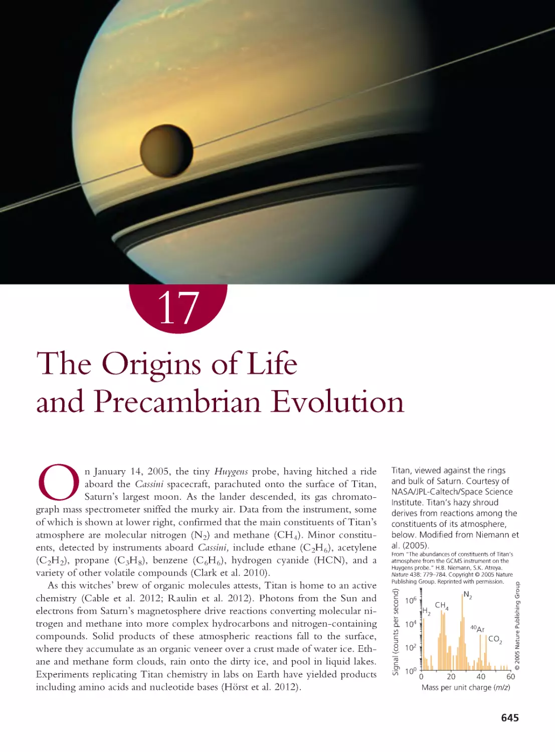 CHAPTER 17 The Origins of Life and Precambrian Evolution