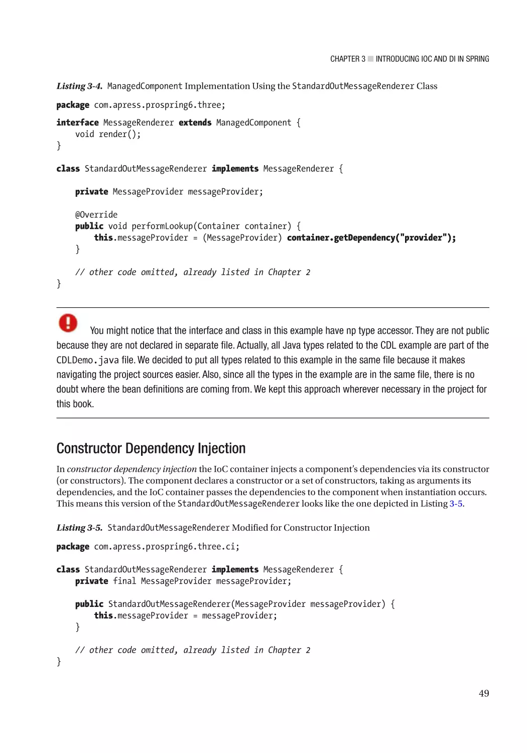 Constructor Dependency Injection