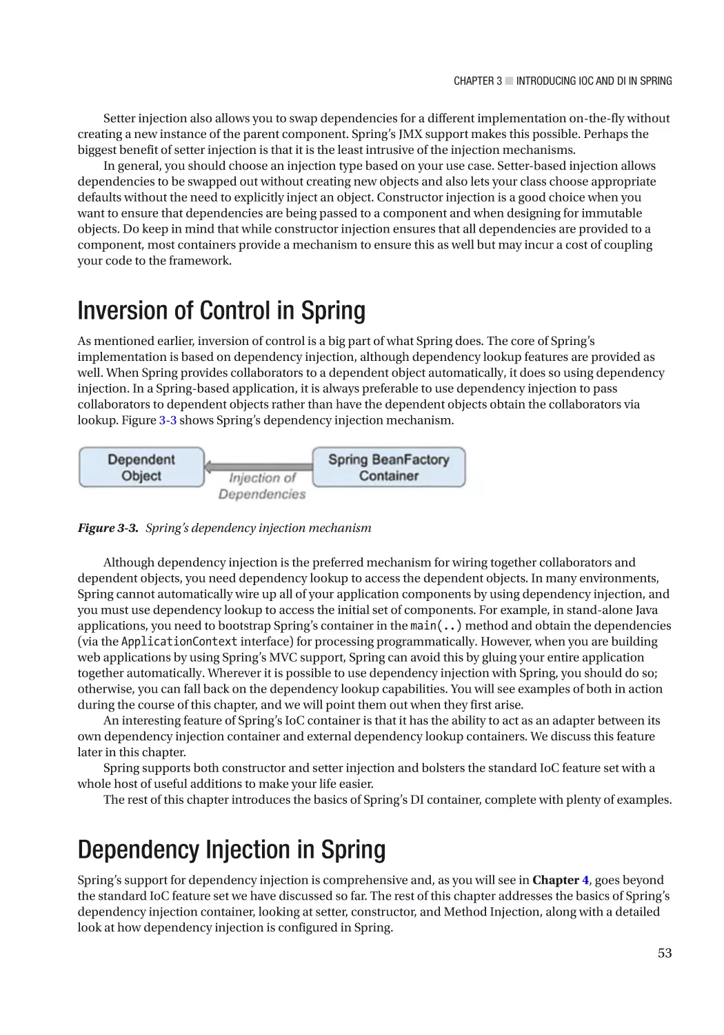 Inversion of Control in Spring
Dependency Injection in Spring