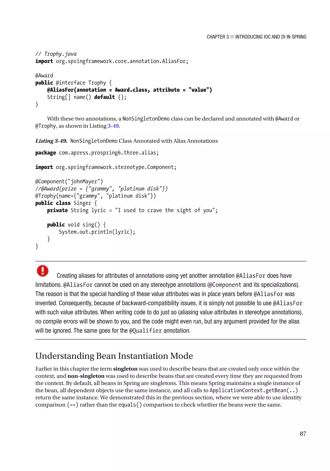 Understanding Bean Instantiation Mode