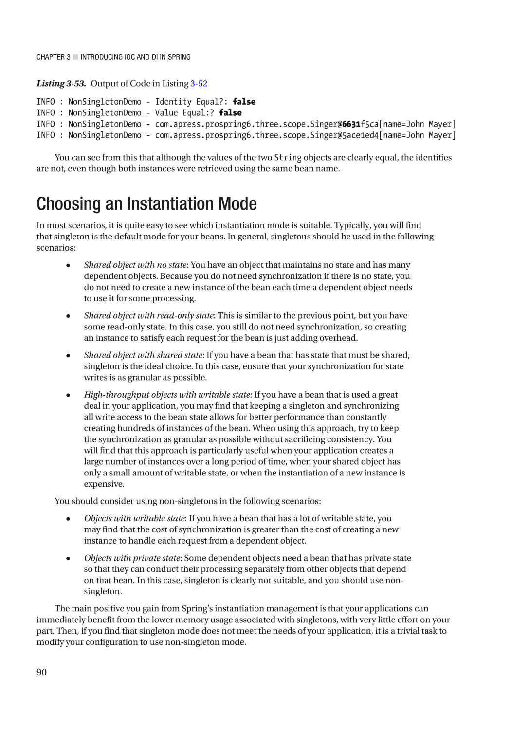 Choosing an Instantiation Mode