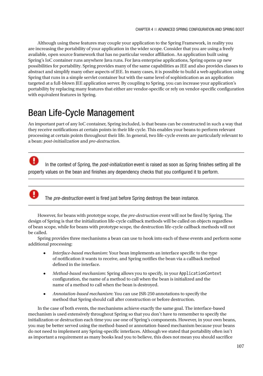 Bean Life-Cycle Management