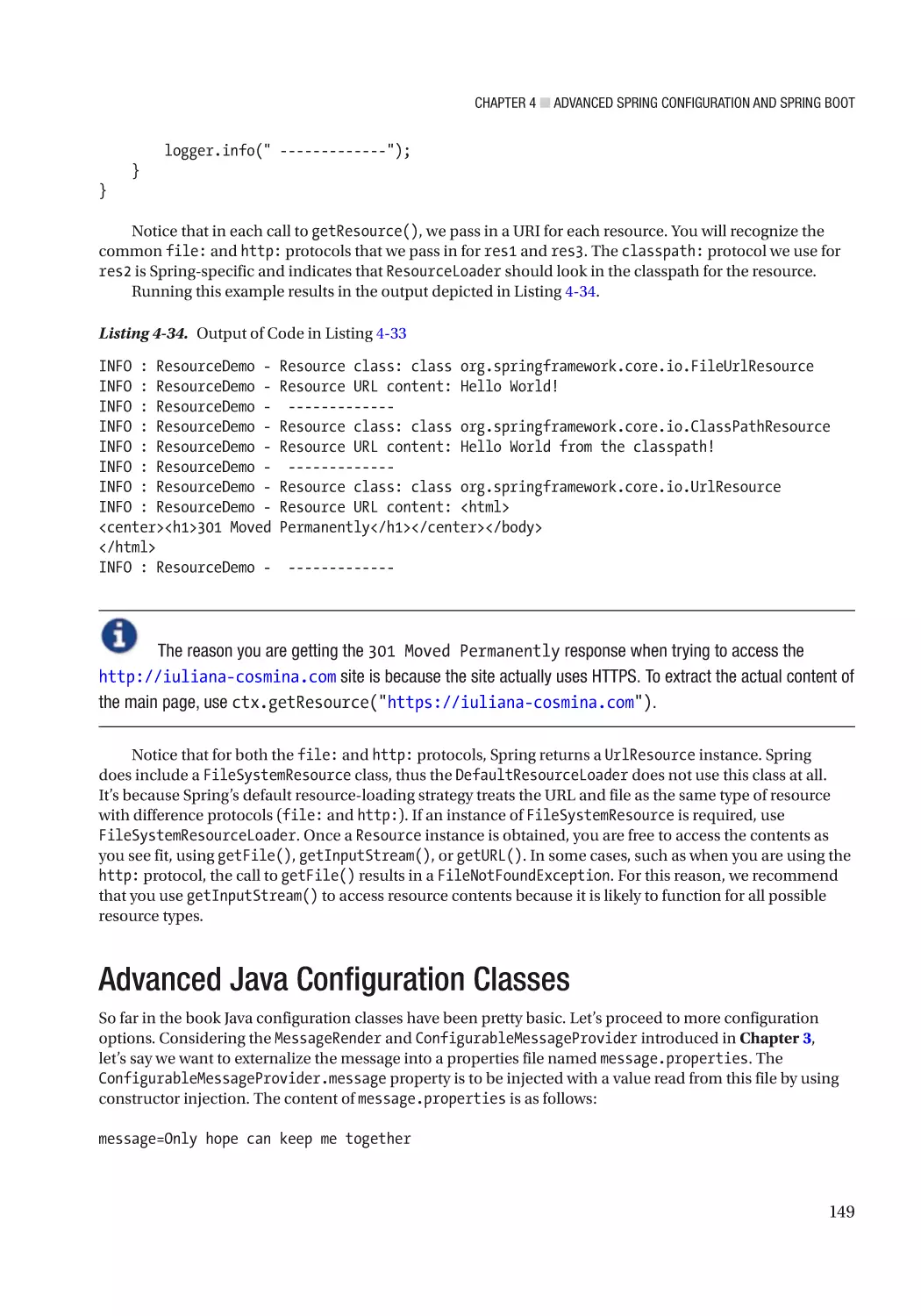 Advanced Java Configuration Classes