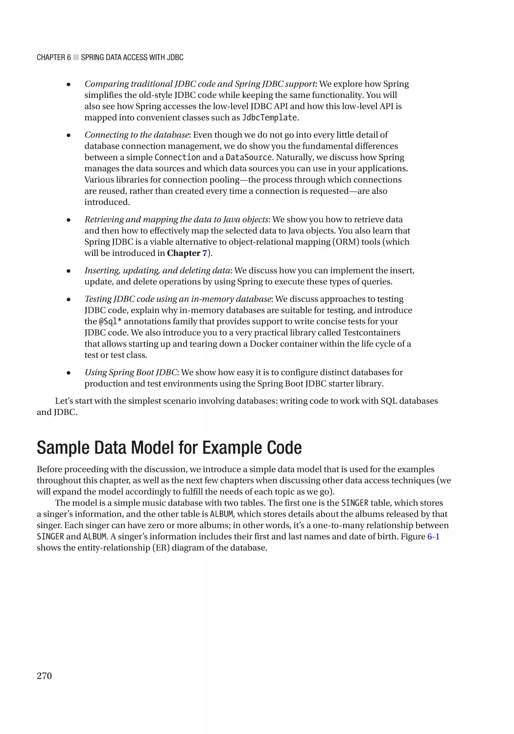 Sample Data Model for Example Code