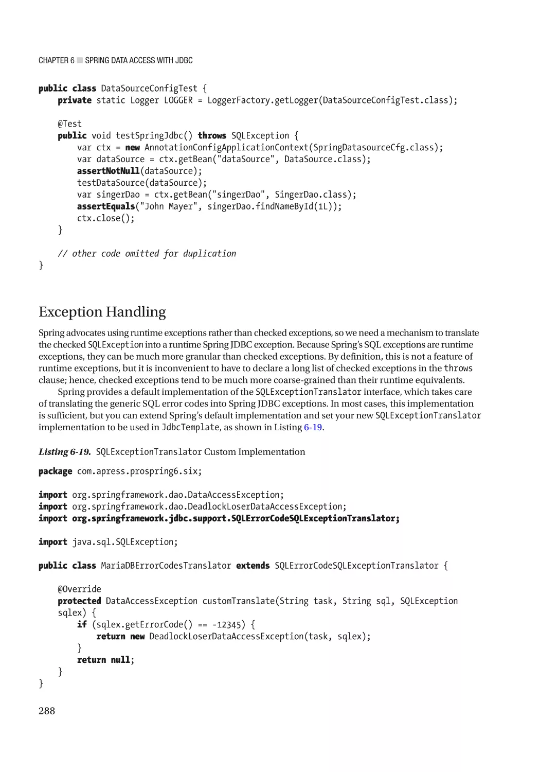 Exception Handling