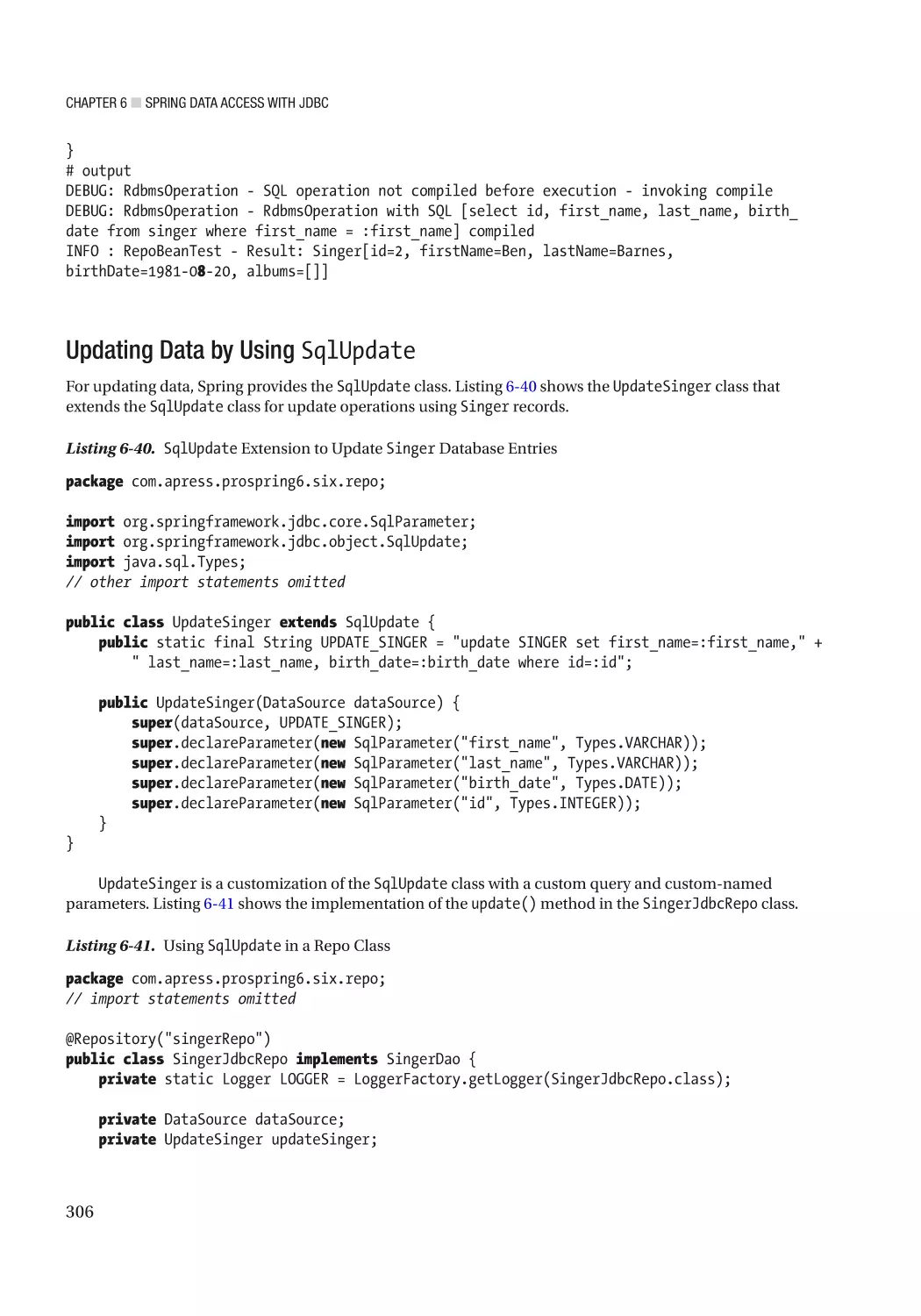 Updating Data by Using SqlUpdate