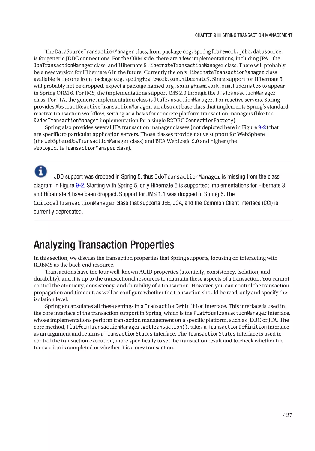 Analyzing Transaction Properties