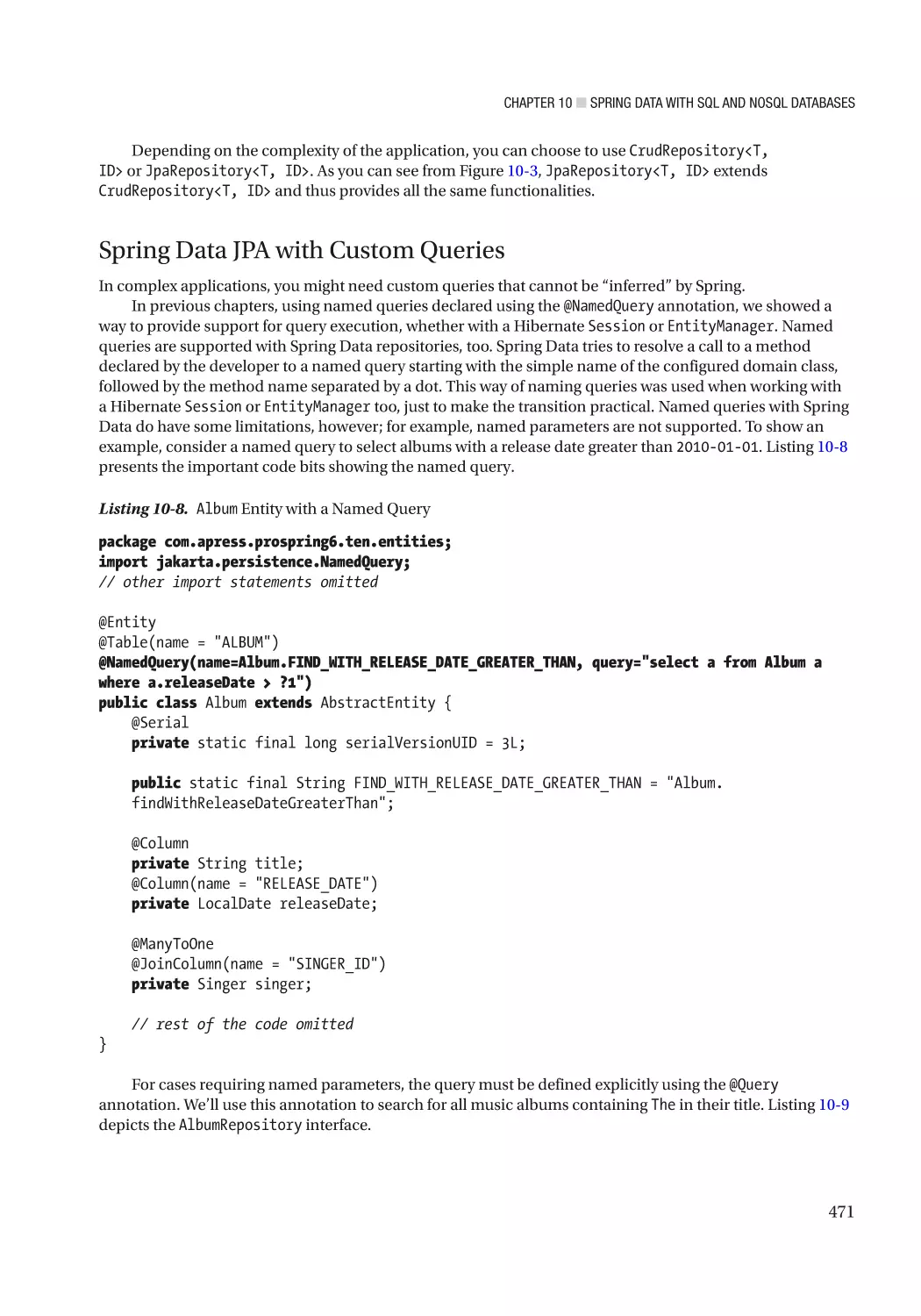 Spring Data JPA with Custom Queries