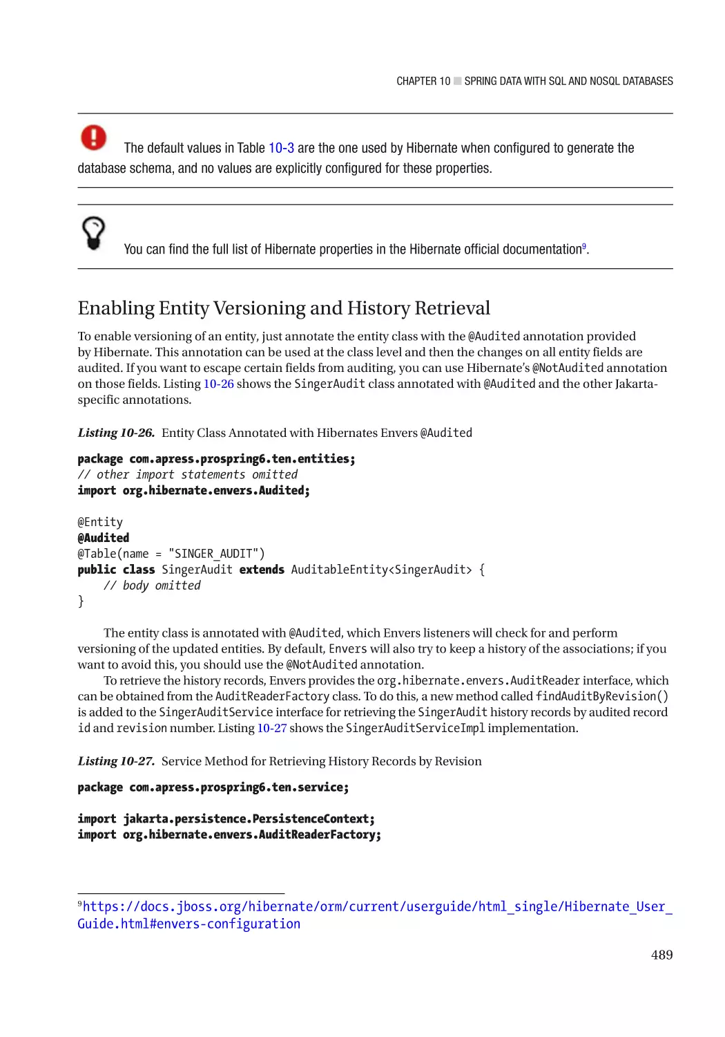 Enabling Entity Versioning and History Retrieval