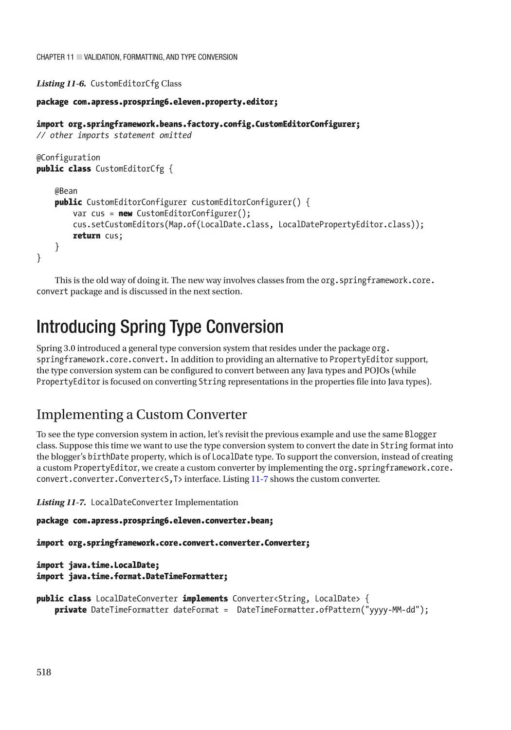 Introducing Spring Type Conversion
Implementing a Custom Converter