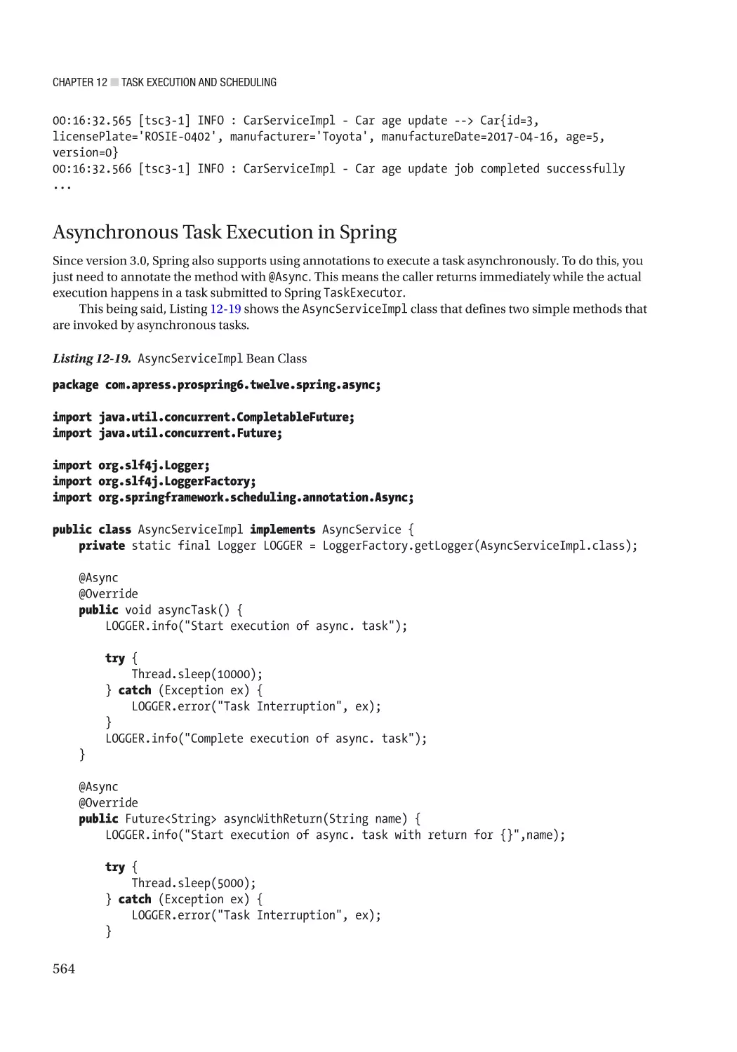 Asynchronous Task Execution in Spring