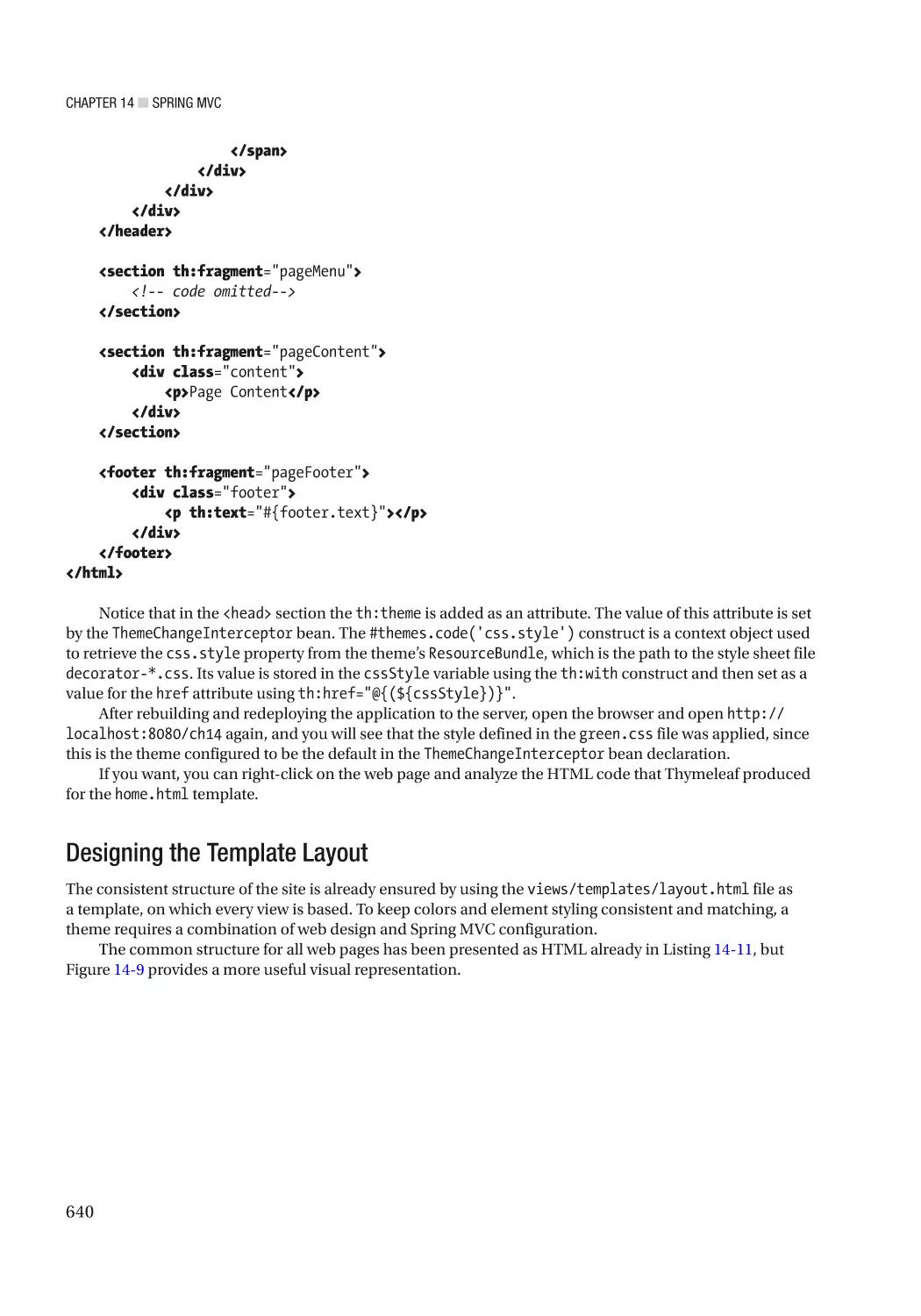 Designing the Template Layout