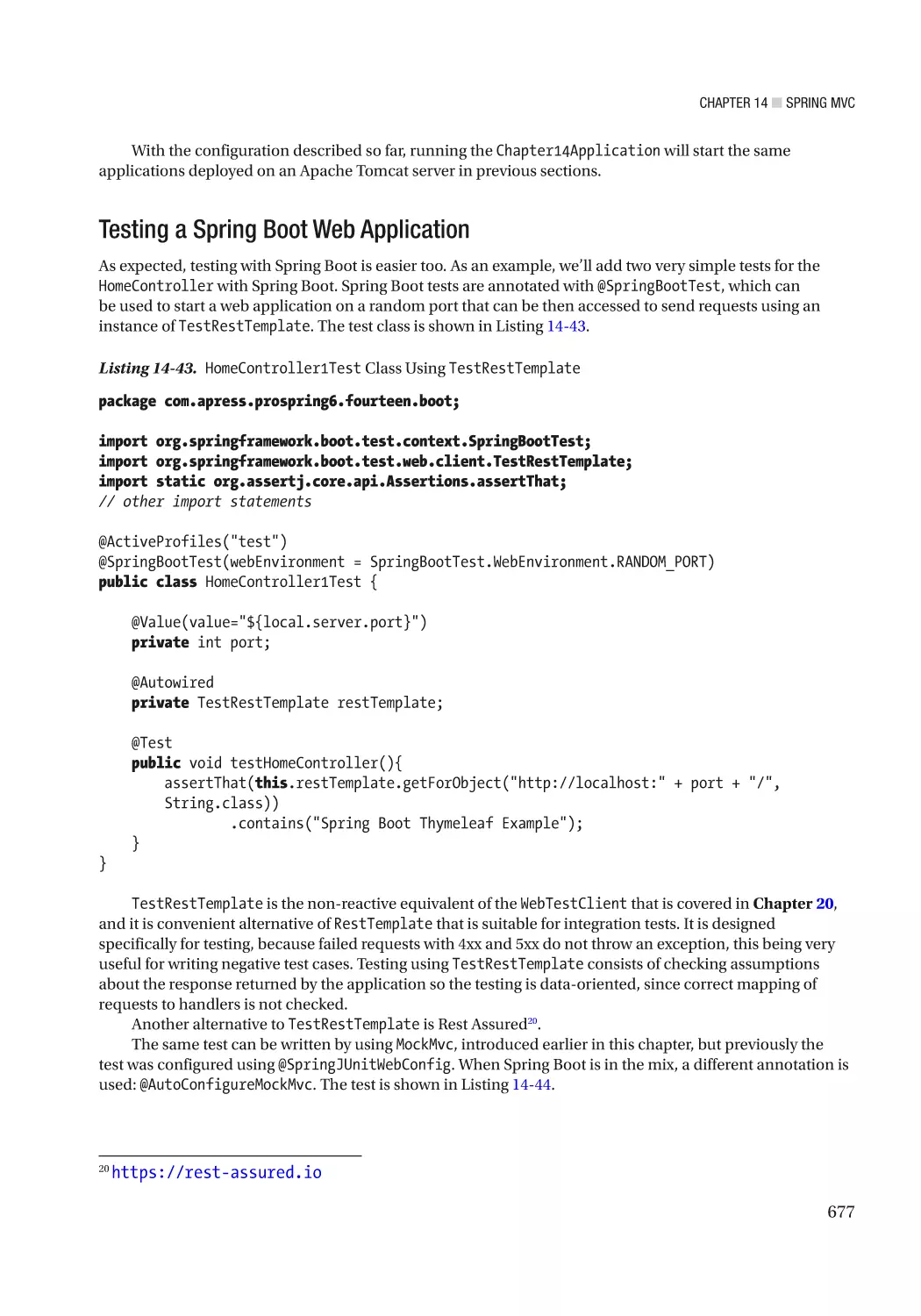 Testing a Spring Boot Web Application