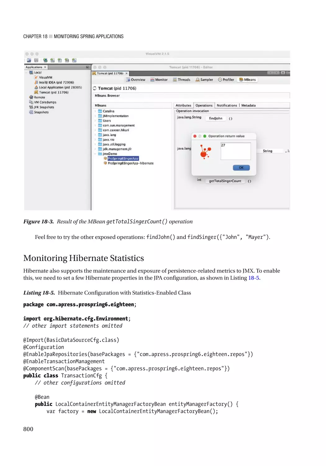 Monitoring Hibernate Statistics