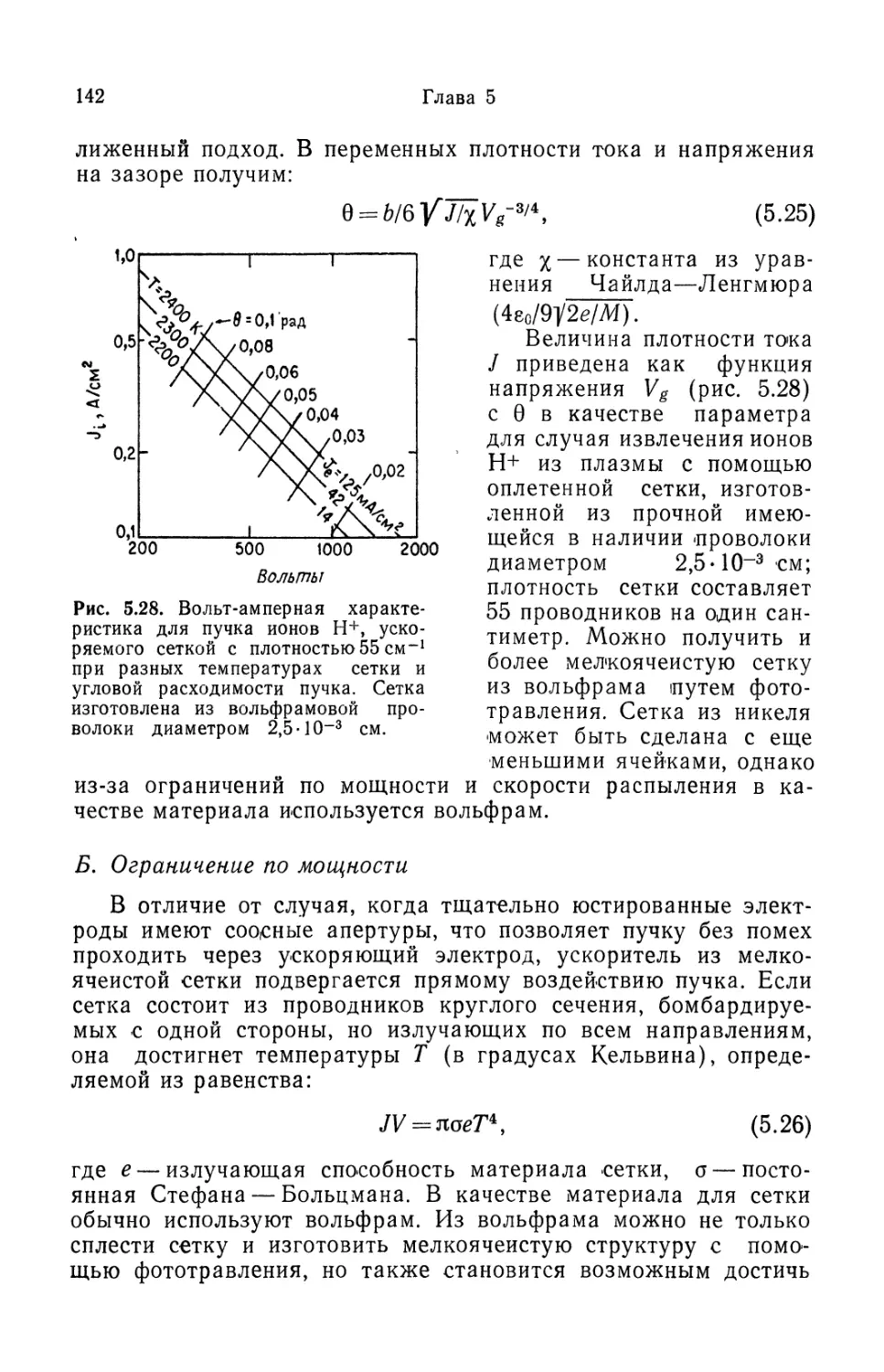 Б. Ограничение по мощности