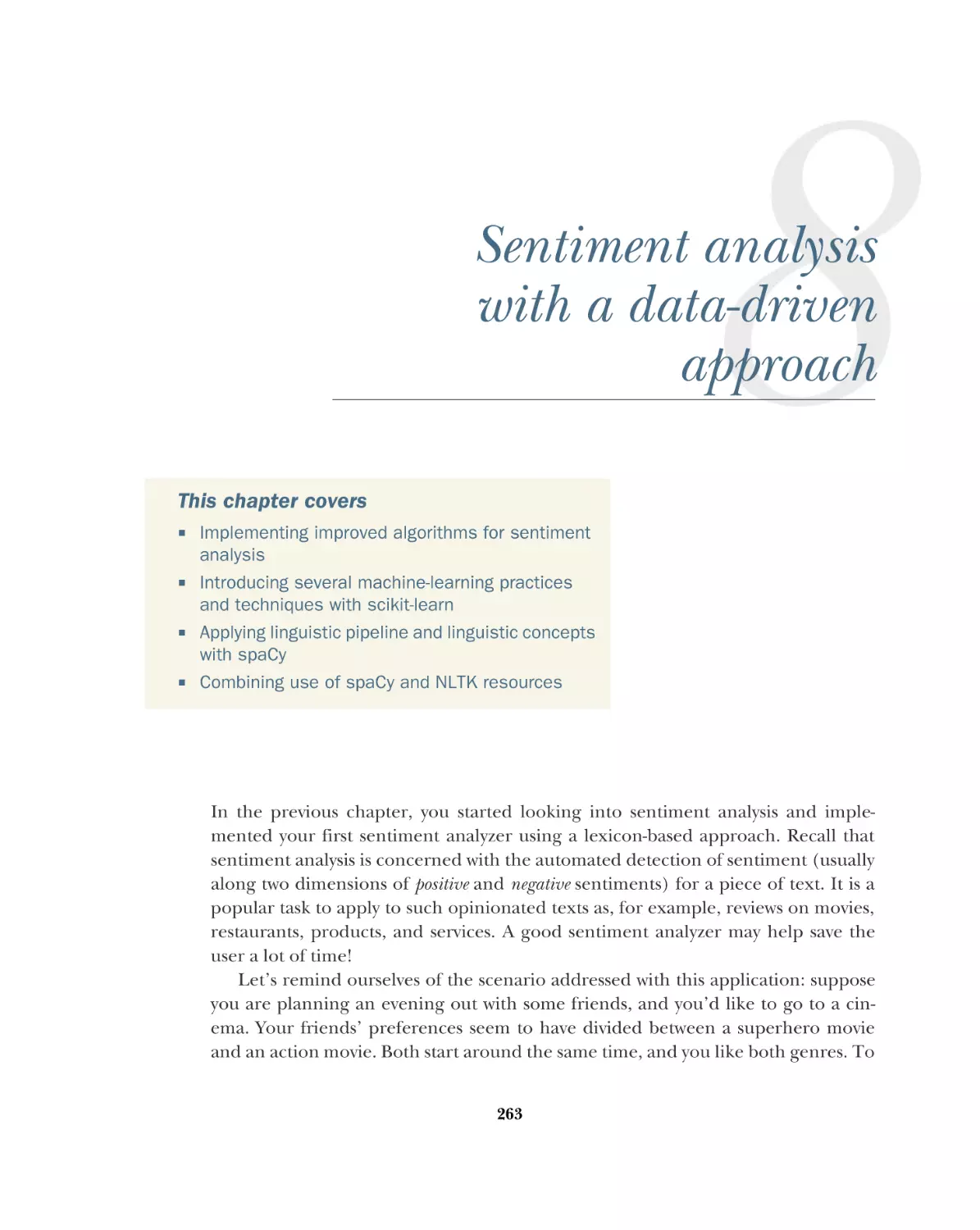 8 Sentiment analysis with a data-driven approach
