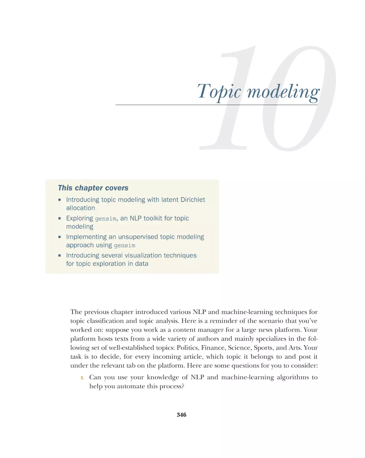 10 Topic modeling