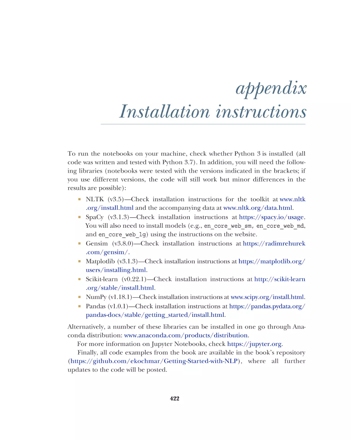 Appendix—Installation instructions