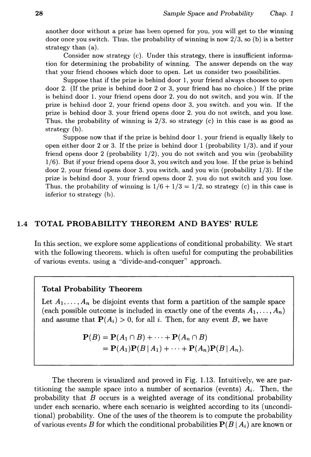 1.4. Total Probability Theorem and Bayes' Rule