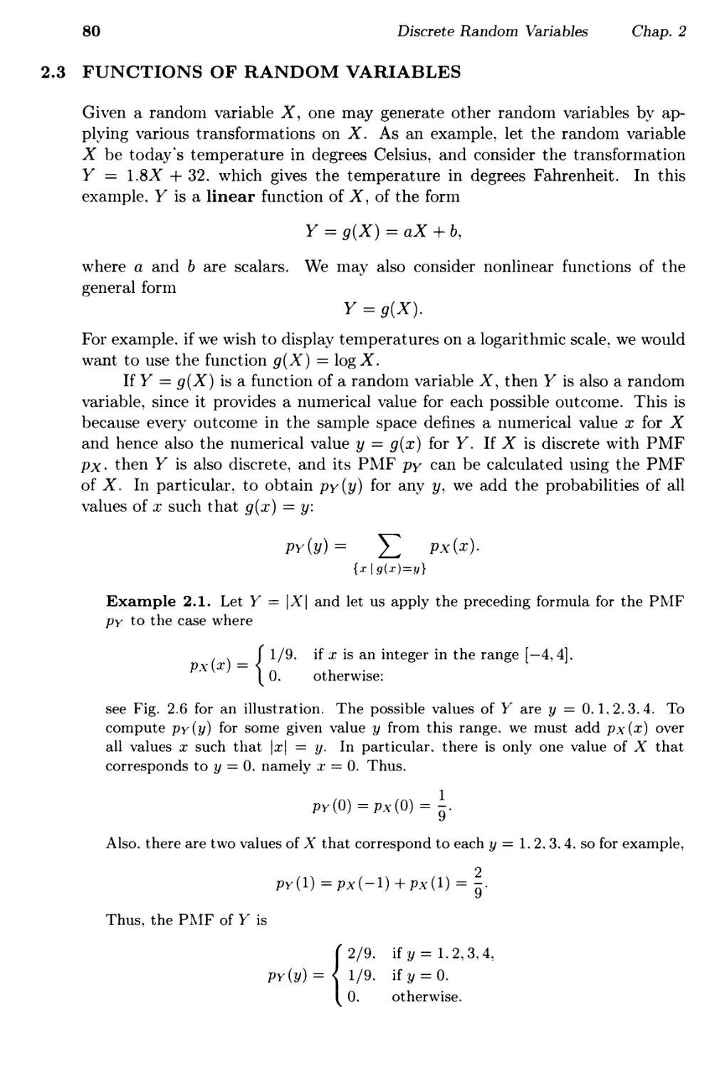 2.3. Functions of Random Variables