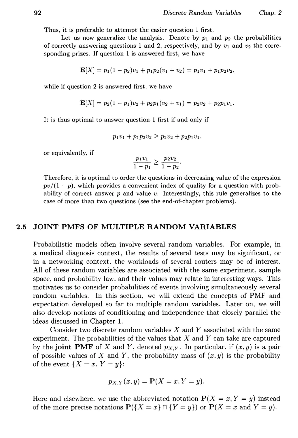 2.5. Joint PMFs of Multiple Random Variables