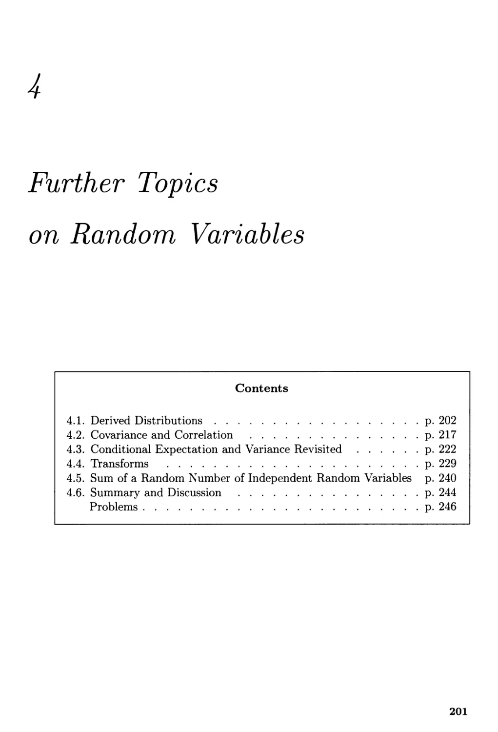 4. Further Topics on Random Variables