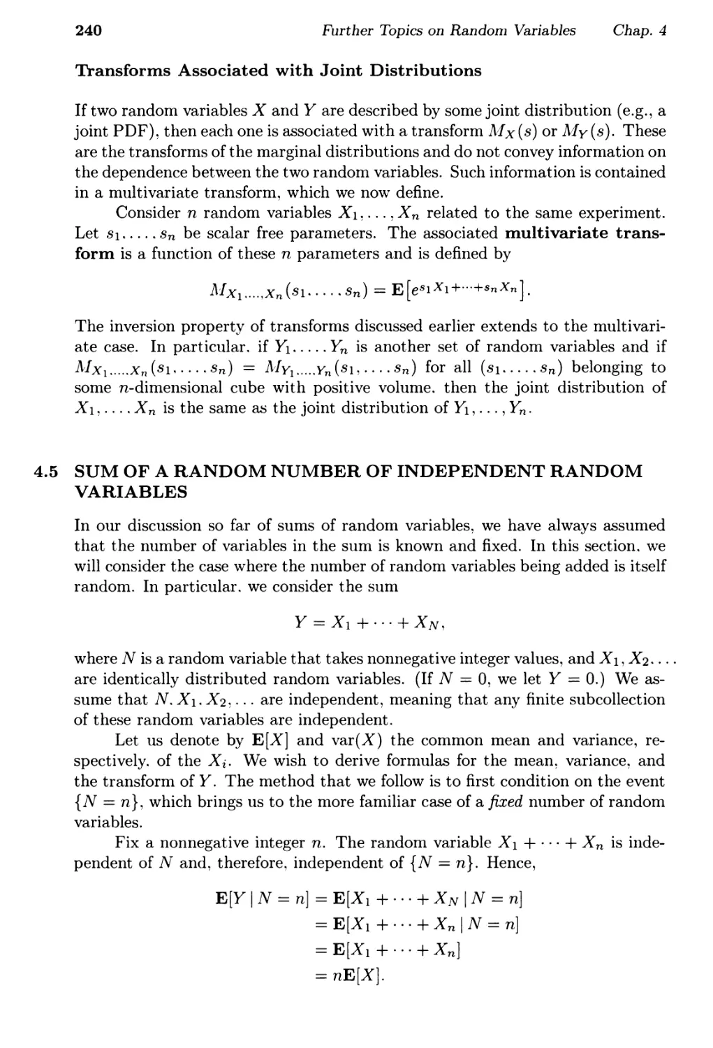 4.5. Sum of a Random Number of Independent Random Variables