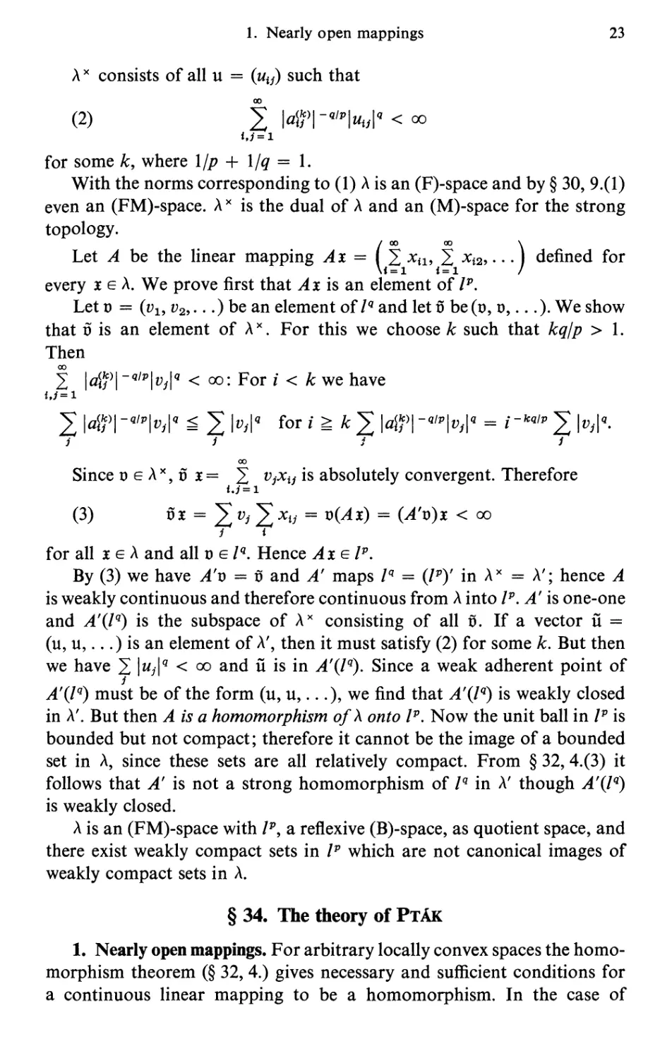 §34. The theory of Pták