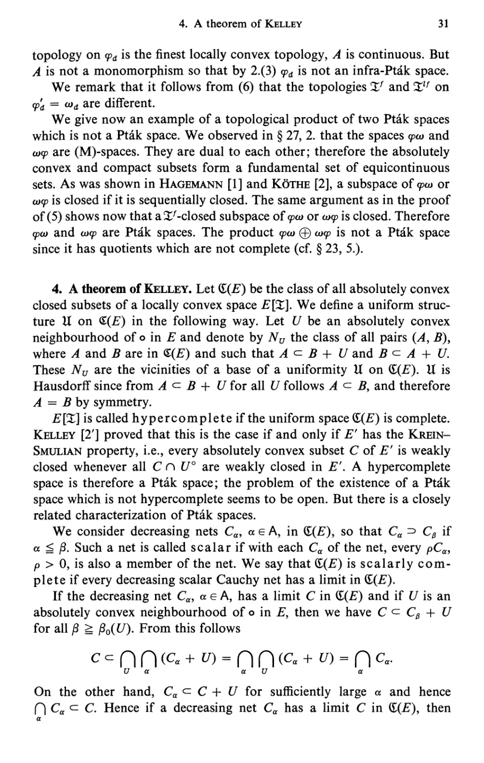 4. A theorem of Kelley