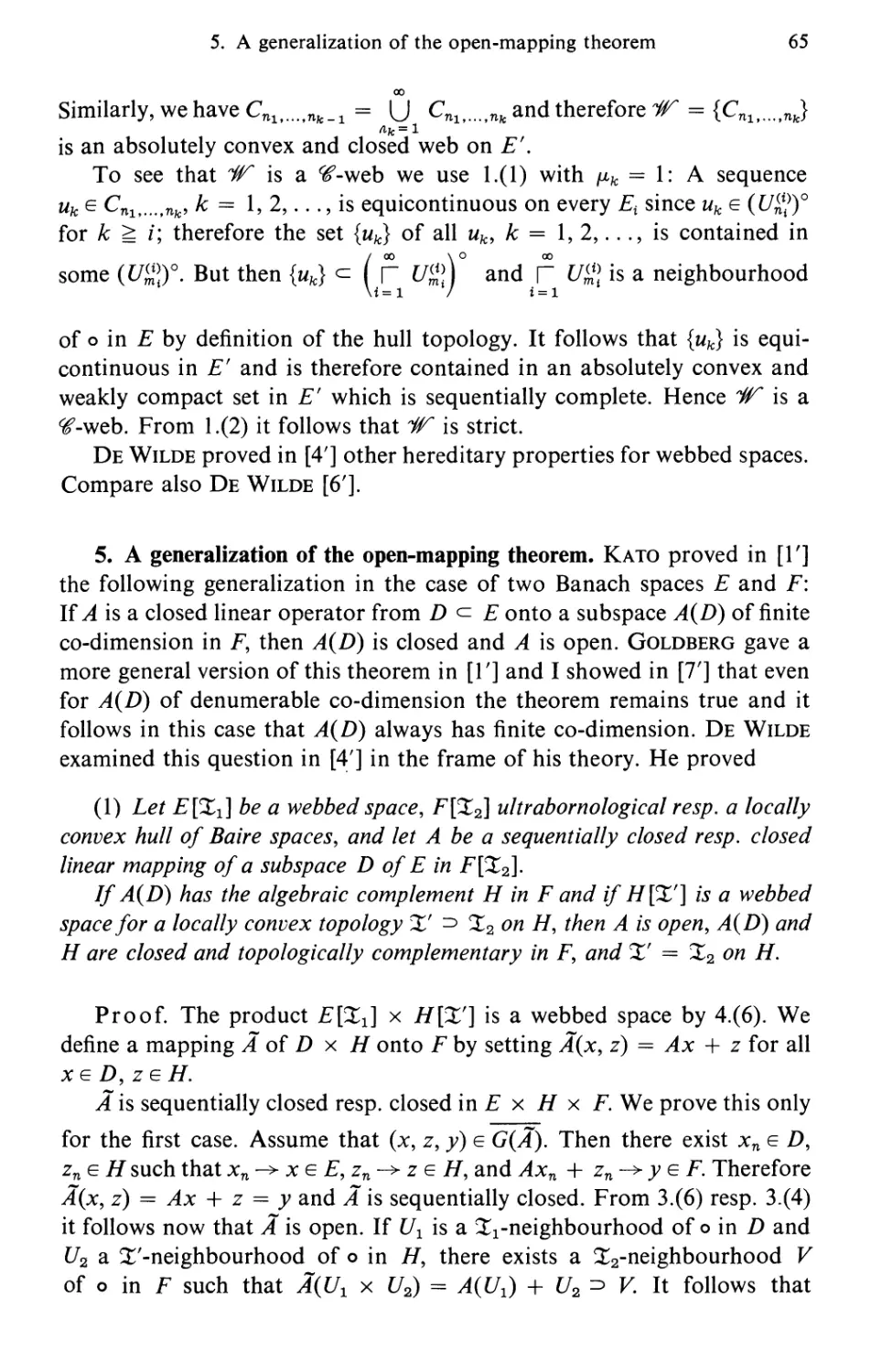 5. A generalization of the open-mapping theorem